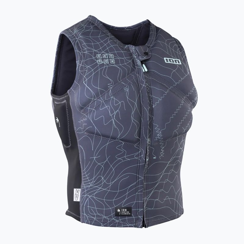 Pánska ochranná vesta ION Vector Core Front Zip sage grey