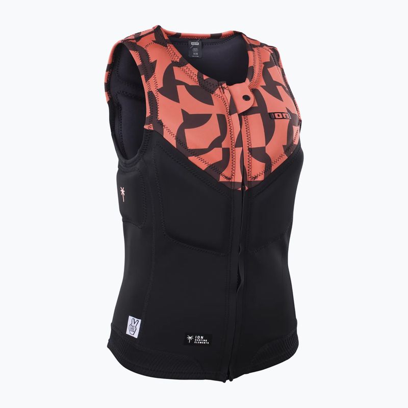 Dámska ochranná vesta ION Ivy Front Zip tiger coral 3