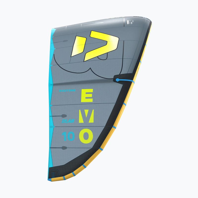 Kite na kitesurfing Duotone Evo D/LAB dark grey/lime 3