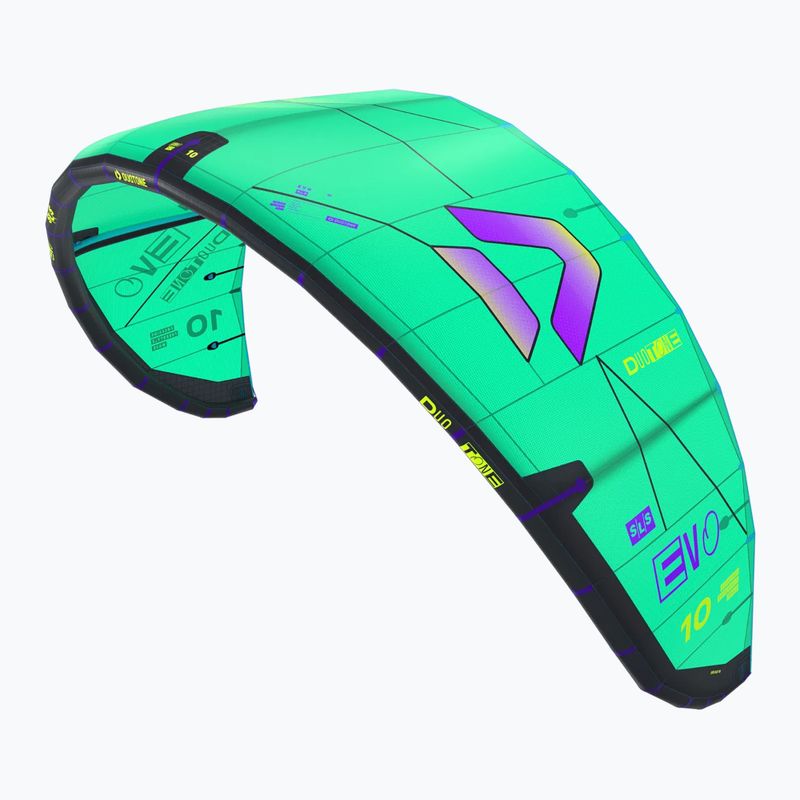 Kitesurfingový drak DUOTONE Evo SLS 2026 green purple 2