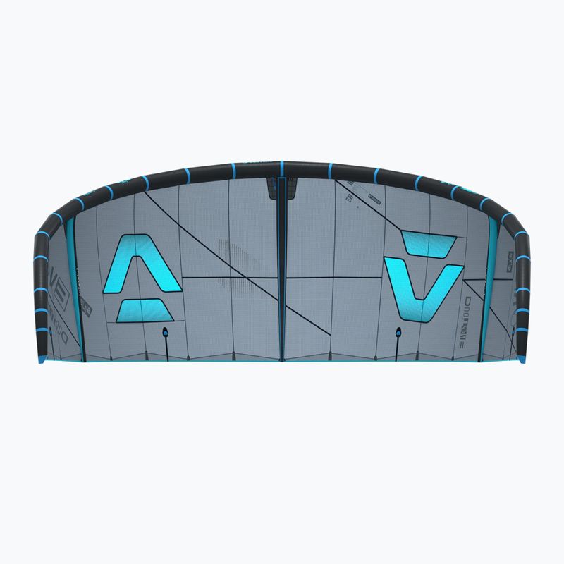 Kite na kitesurfing Duotone Evo SLS dark grey/turquoise 4