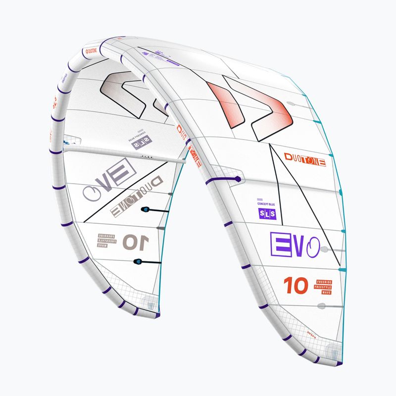 Kite na kitesurfing Duotone Evo SLS Concept Blue undyed