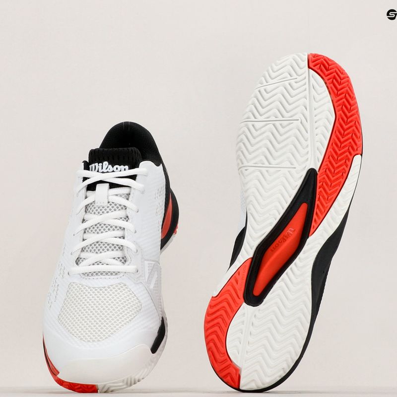 Pánska tenisová obuv Wilson Rush Pro Ace white/red/poppy red 12