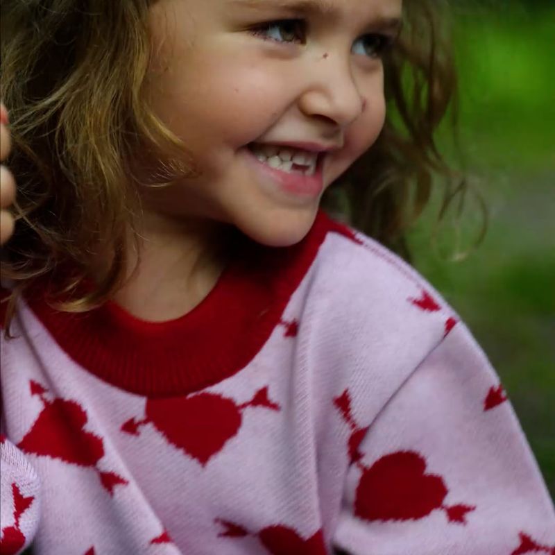 KID STORY Detský sveter Merino sweet heart 9