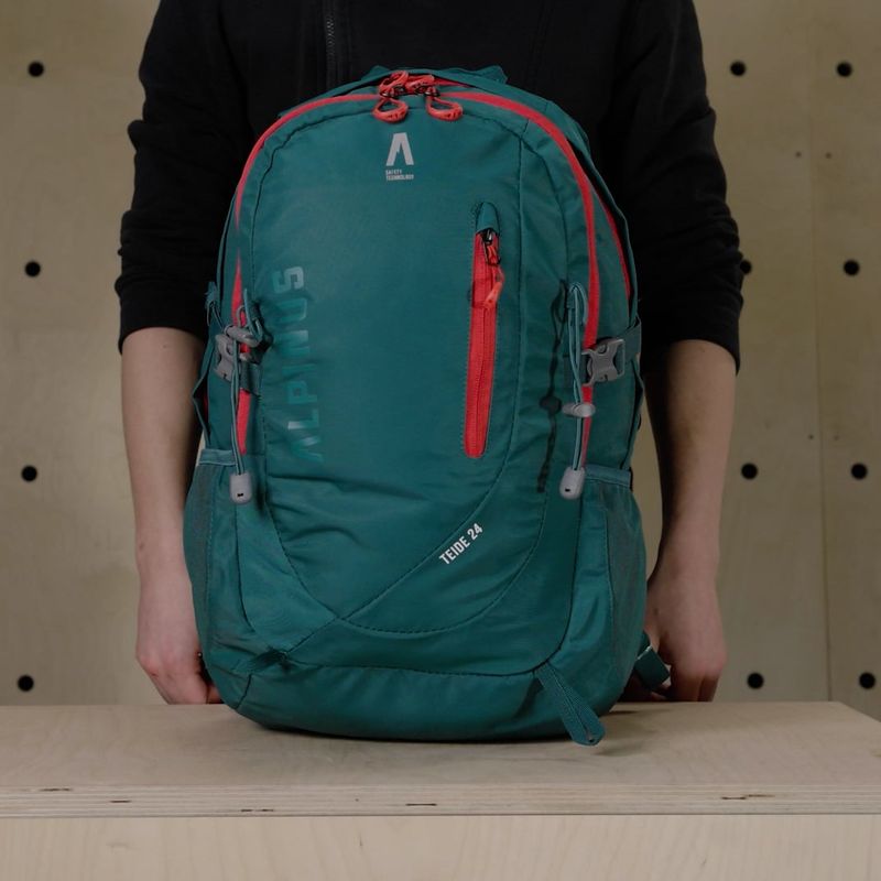 Alpinus Teide 24 l turistický batoh limetkovo zelená 10