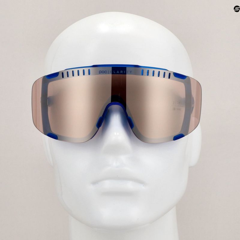 Cyklistické okuliare POC Devour opal blue translucent/clarity trail silver 8