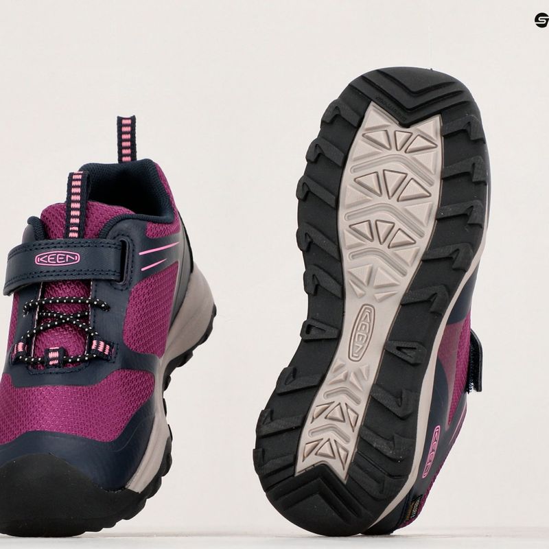 Detské turistické topánky KEEN Wanduro Low WP sky captain/charisma 9