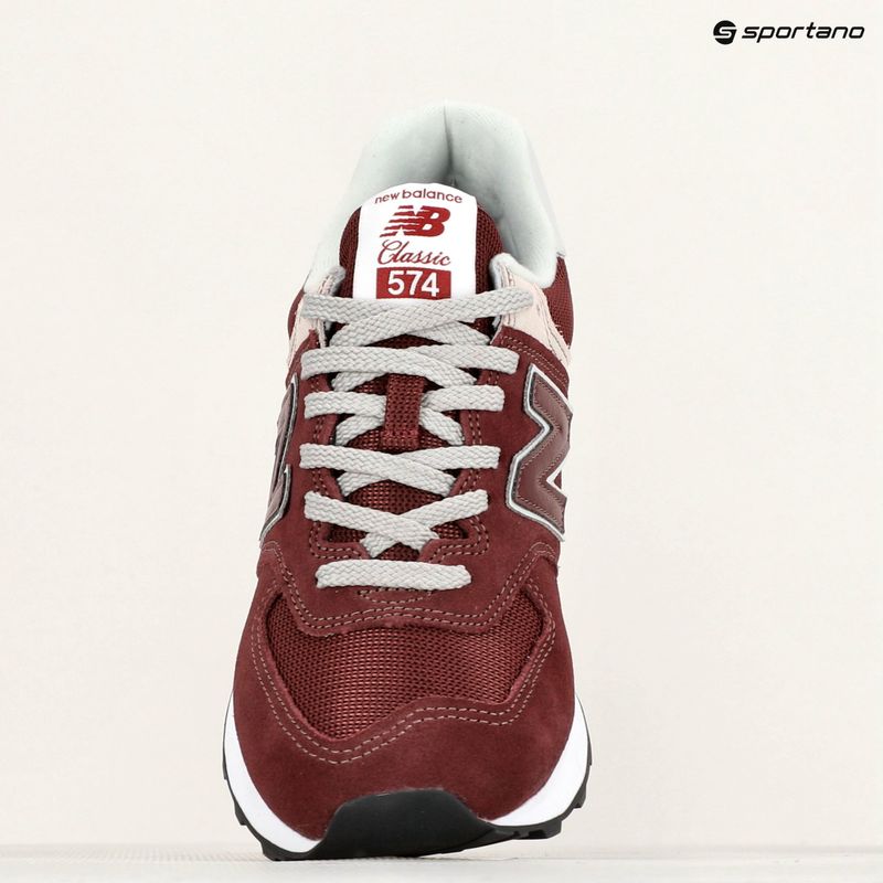 New Balance ML574 burgundy pánska obuv 8