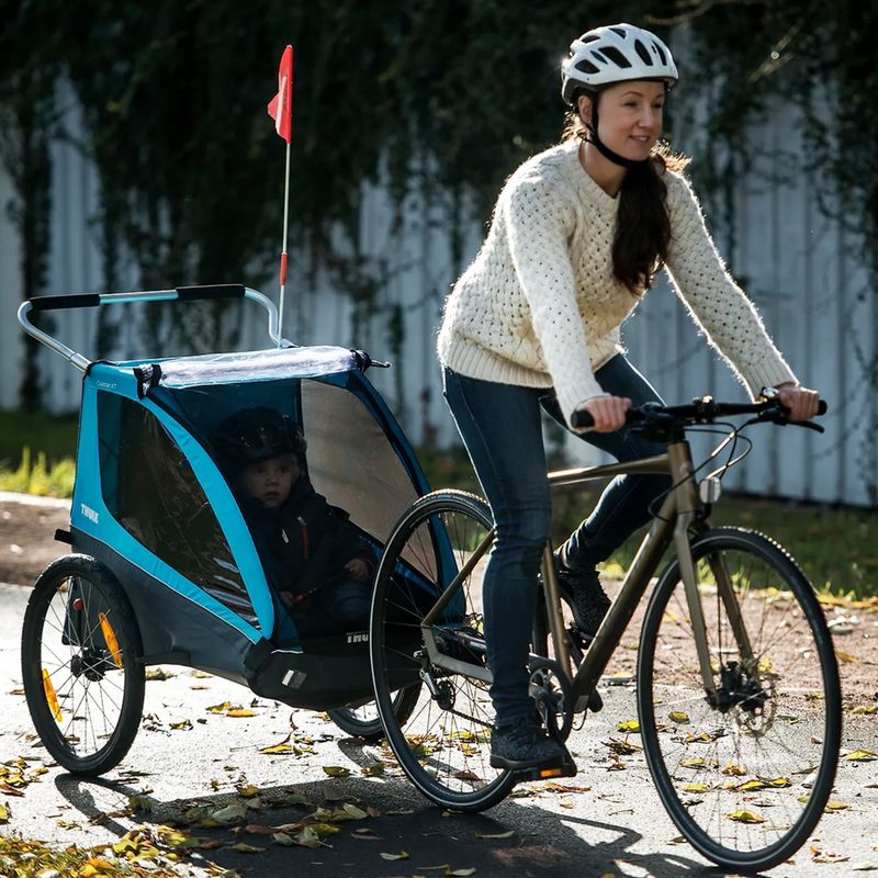 Thule Coaster XT Bike Trailer+Stroll dvojmiestny zelený 10101820 7