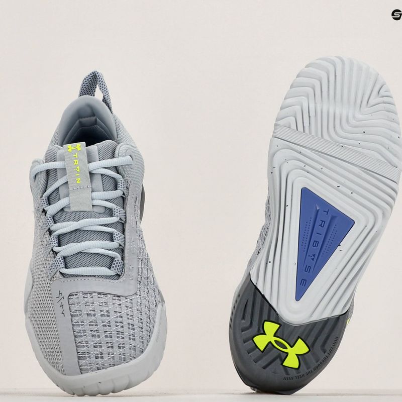 Pánska tréningová obuv Under Armour TriBase Reign 6 mod gray/starlight/high vis yellow 14