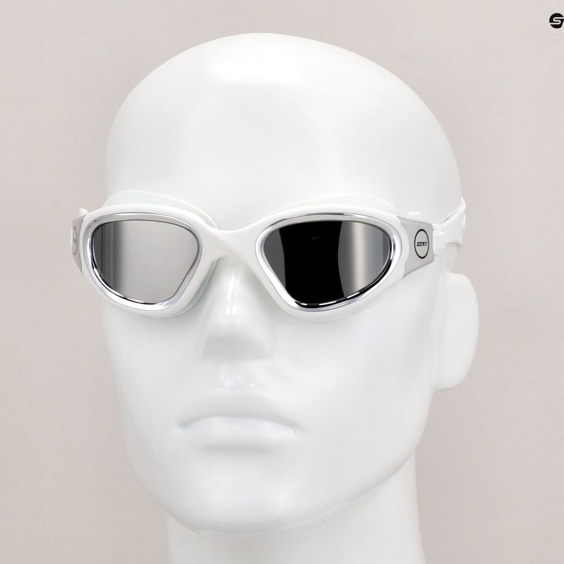 Plavecké okuliare ZONE3 Vapour white/silver 12