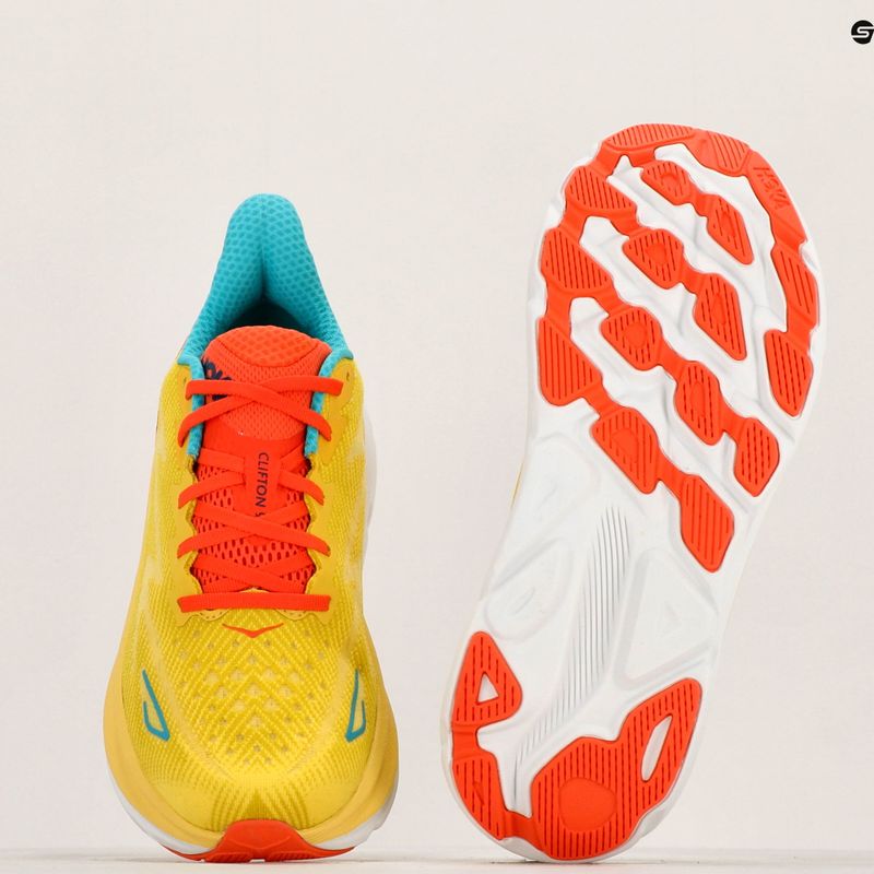 Pánska bežecká obuv HOKA Clifton 9 passion fruit/maize 9