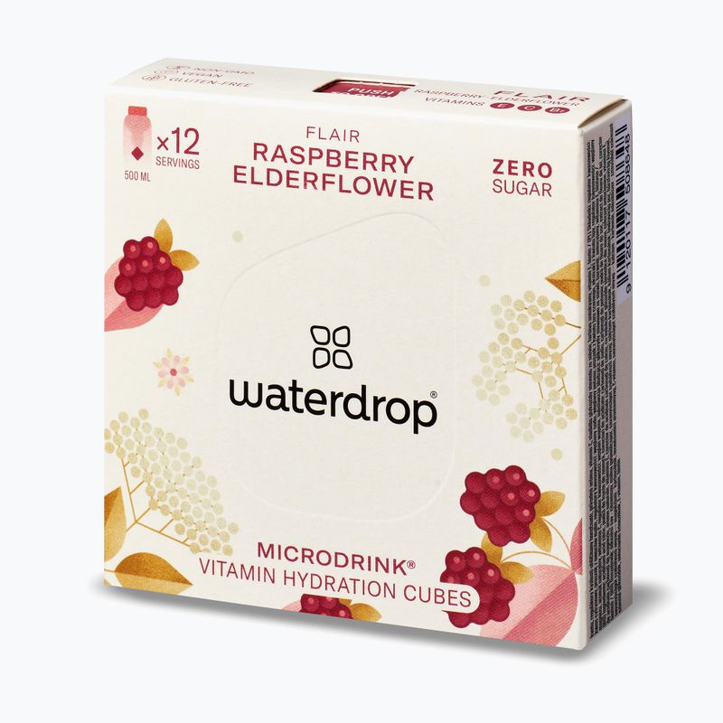 Izotonický nápoj waterdrop Microdrink Flair 12 kociek rypsberry/erdelflower 2