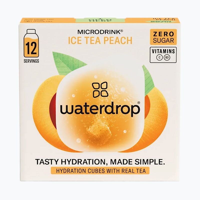 Rehydratačný nápoj Waterdrop Microdrink Ice Tea 12 kociek broskyňa