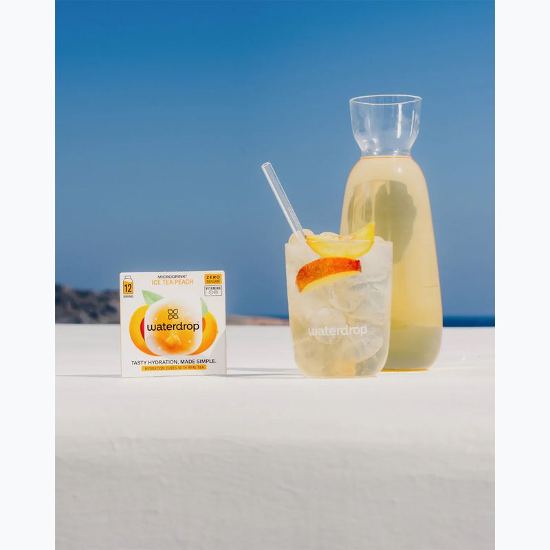 Rehydratačný nápoj Waterdrop Microdrink Ice Tea 12 kociek broskyňa 3