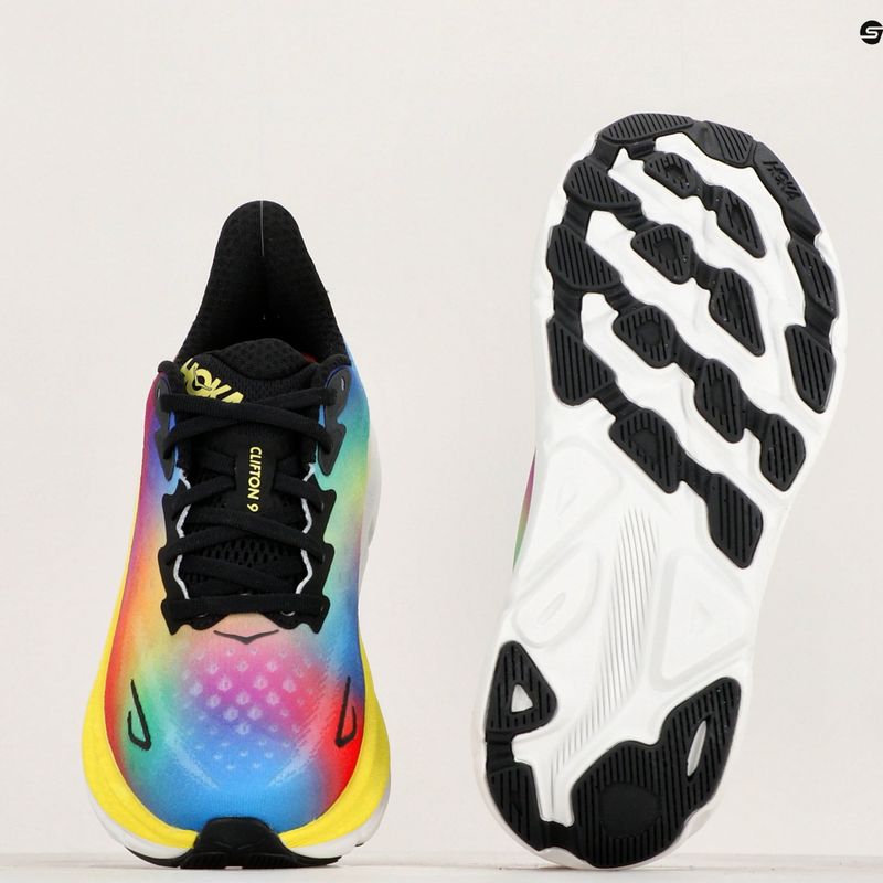 Dámska bežecká obuv HOKA Clifton 9 black/multi 12