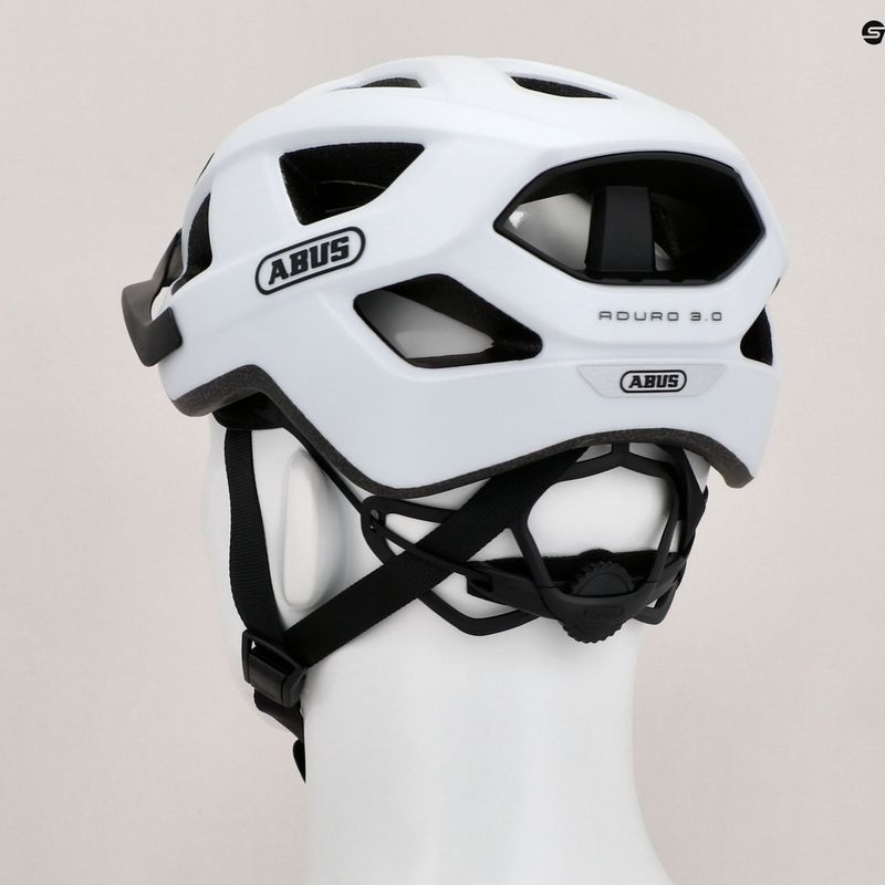 Cyklistická prilba ABUS Aduro 3.0 fleece biela 9