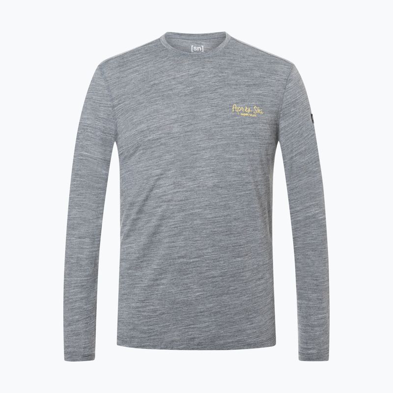 Pánske tričko longsleeve super.natural Apres Ski cashmere grey melange/various 5