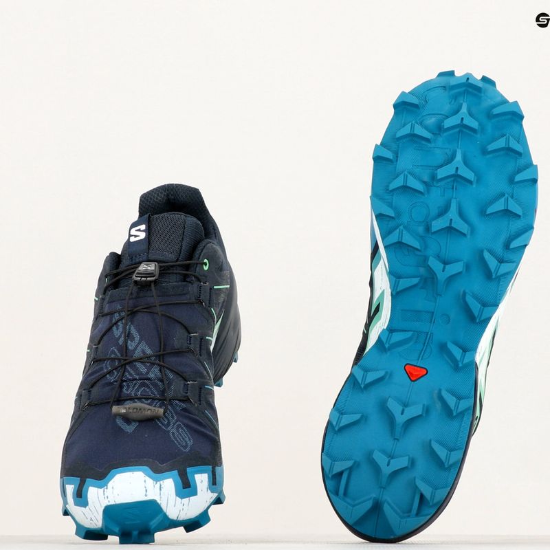 Pánska bežecká obuv Salomon Speedcross 6 carbon/tahitian tide/white 10
