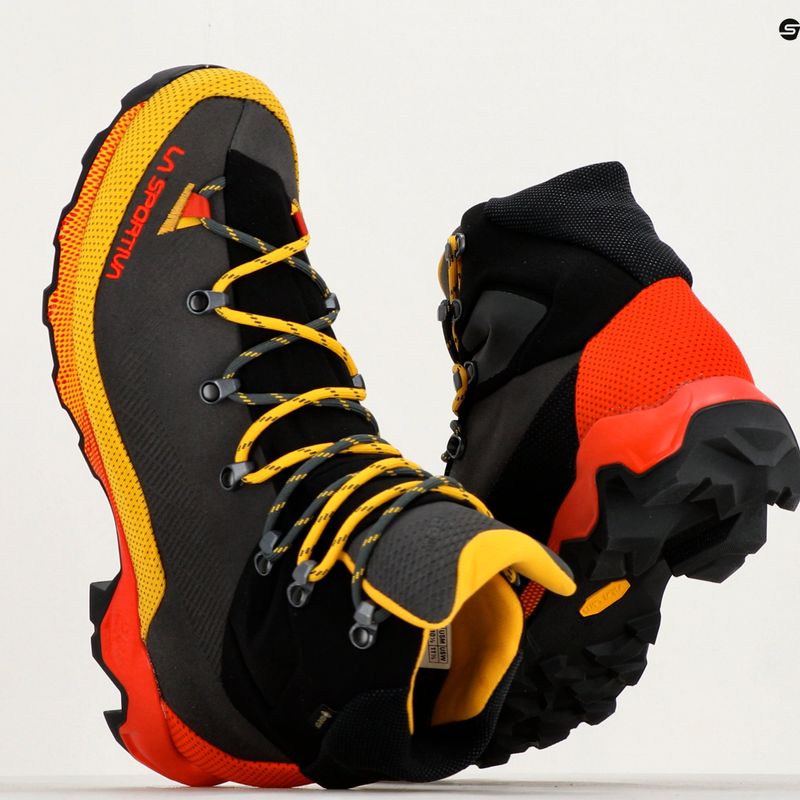Pánska treková obuv La Sportiva Aequilibrium Trek GTX carbon/yellow 10