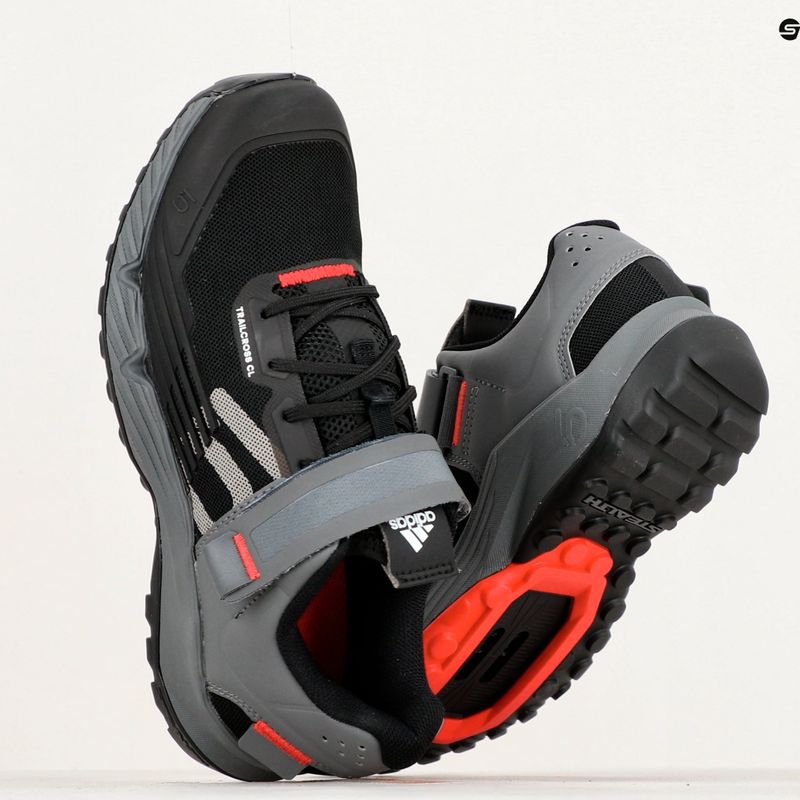 Dámska MTB cyklistická obuv adidas FIVE TEN Trailcross Clip In core black/grey three/red 19