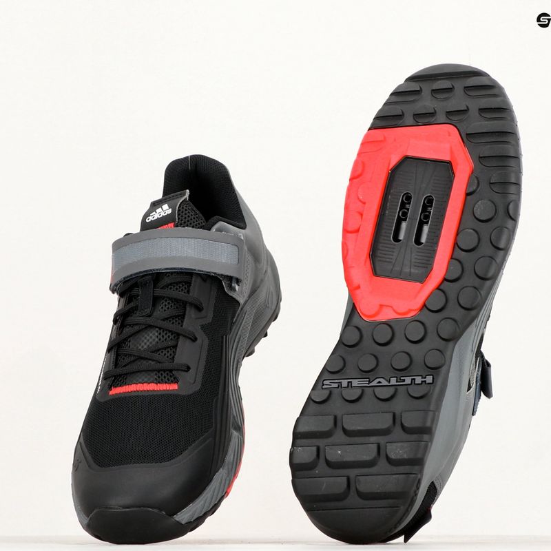 Pánska MTB cyklistická obuv adidas FIVE TEN Trailcross Clip In core black/grey three/red 22