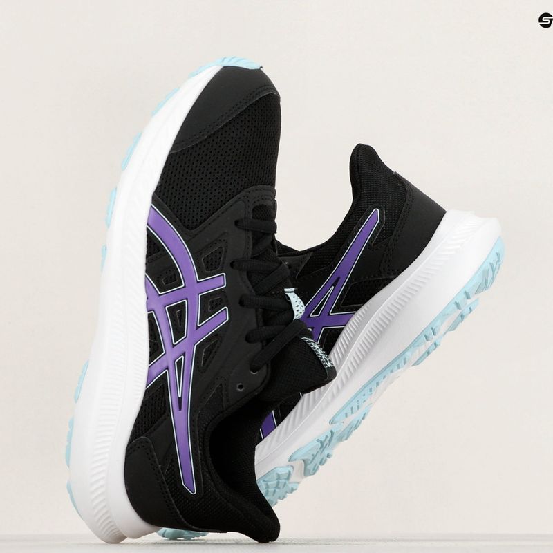 Detská bežecká obuv ASICS Jolt 4 GS black/cyber grape 11