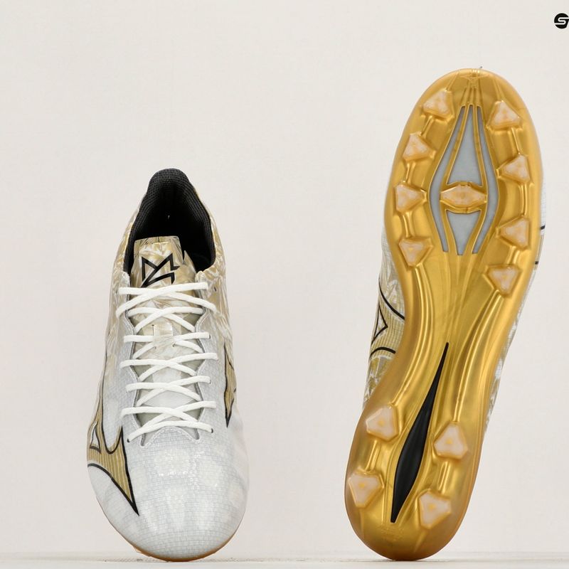 Pánske kopačky Mizuno Αlpha Elite MD white/ge gold/black 11