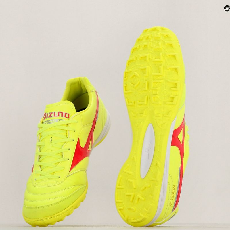 Pánske kopačky Mizuno Morelia Sala Elite TF safety yellow/fiery coral 2/galaxy silver 11