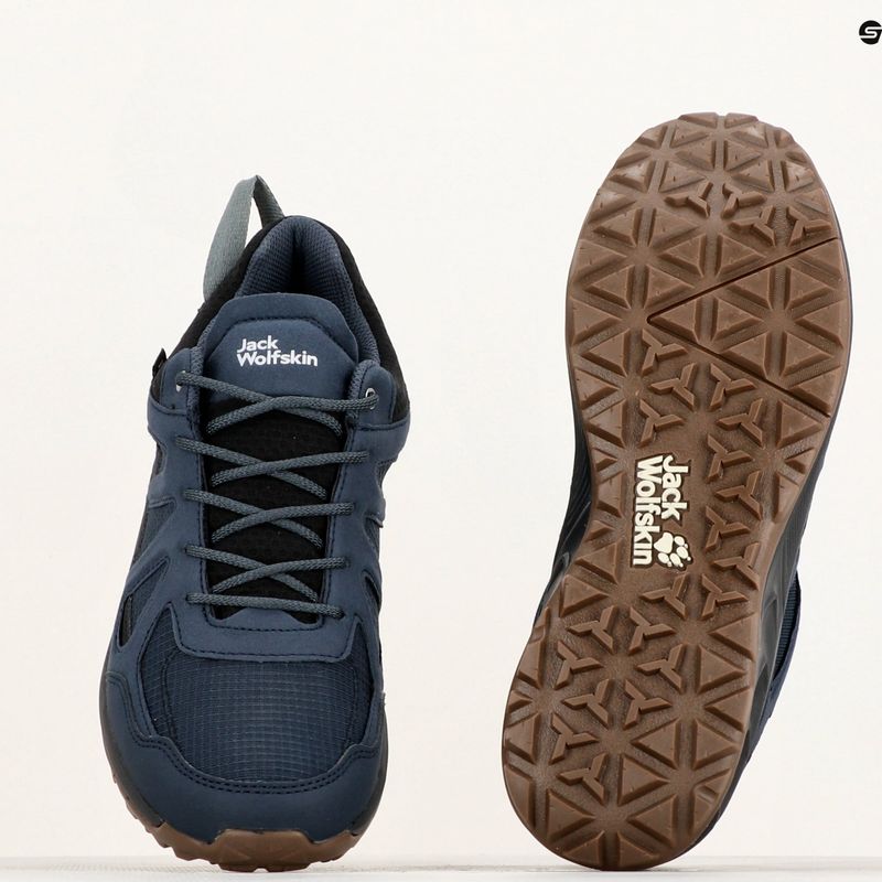Pánske trekové topánky Jack Wolfskin Woodland 2 Texapore Low night blue 10