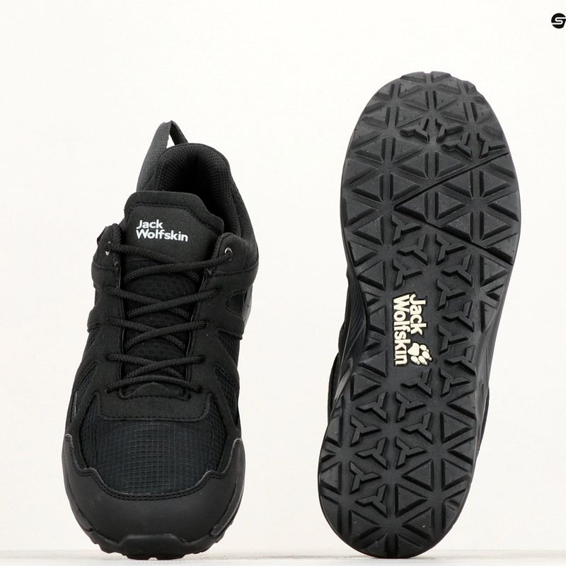 Pánske trekové topánky Jack Wolfskin Woodland 2 Texapore Low black 14