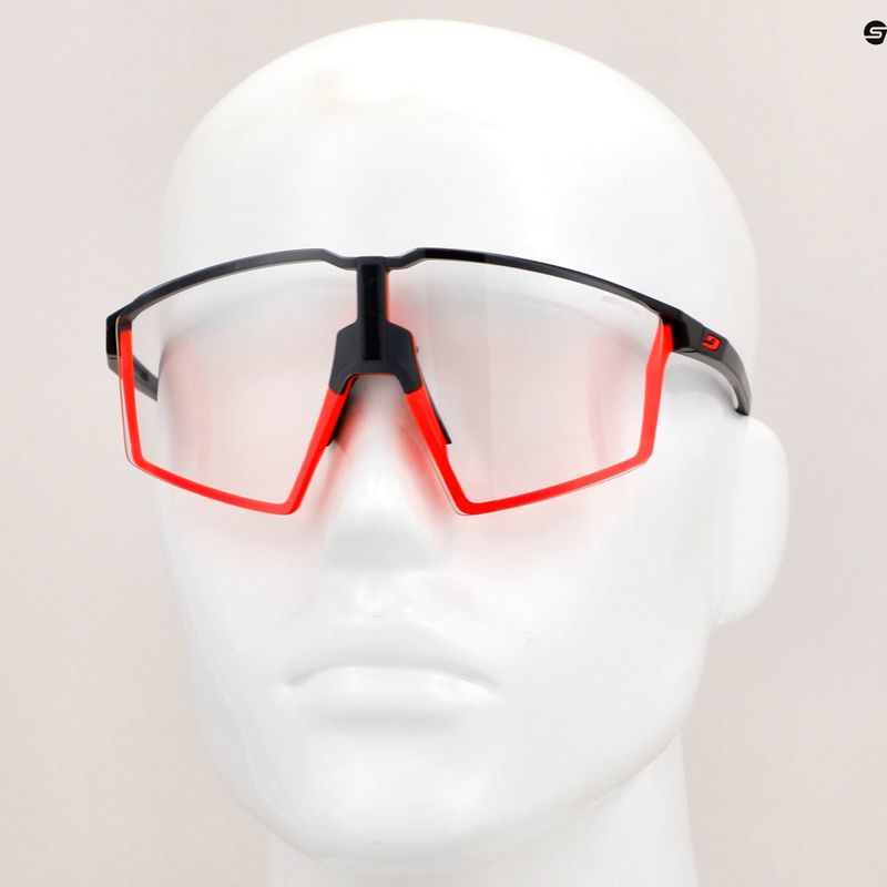 Slnečné okuliare Julbo Edge Reactiv 0-3 mat black/mat fluo orange/clear 10