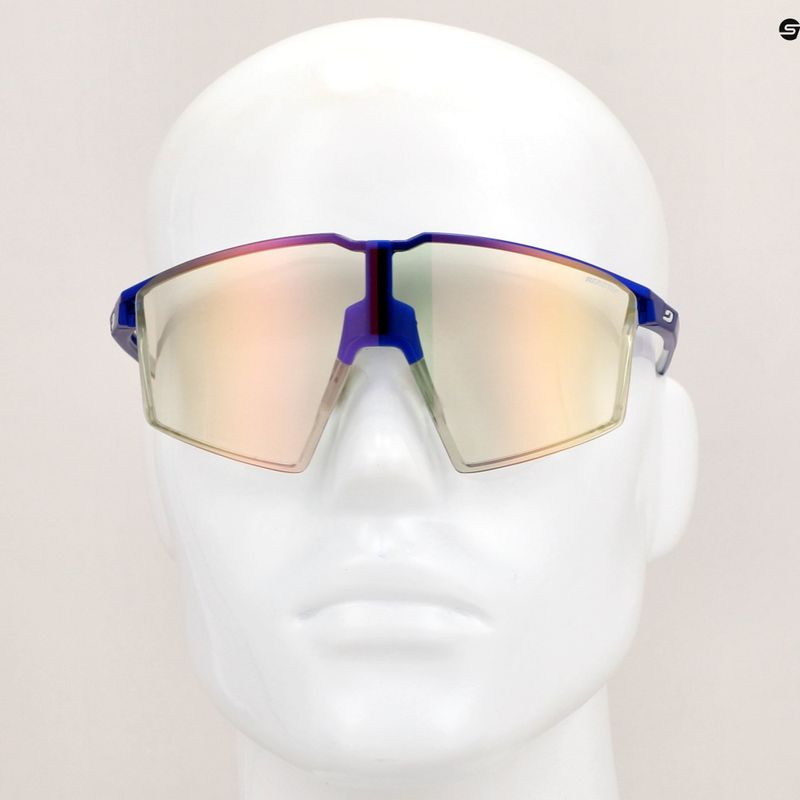 Slnečné okuliare Julbo Edge Reactiv 1-3 Light Amplifier metalická modrá/biela/výrazná zlatá ružová 10