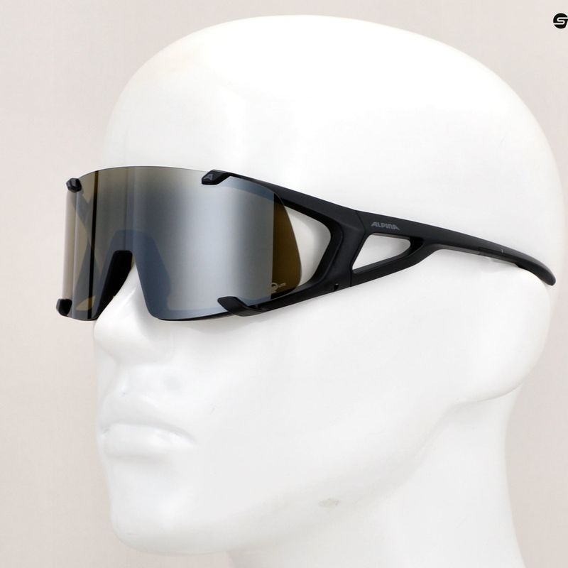 Slnečné okuliare Alpina Hawkeye Q-Lite black matt/silver mirror 8