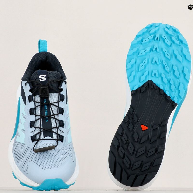 Dámska bežecká obuv Salomon Sense Ride 5 cashmere blue/carbon/peacock blue 11