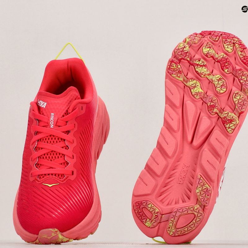 Dámska bežecká obuv HOKA Rincon 3 cerise/coral 9