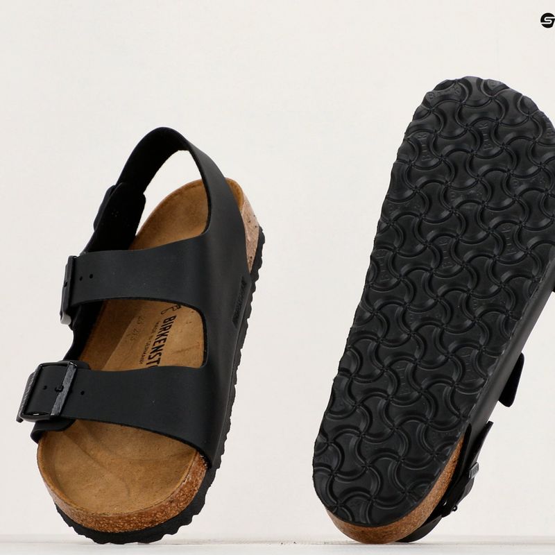 BIRKENSTOCK Milano BF Regular čierne sandále 15