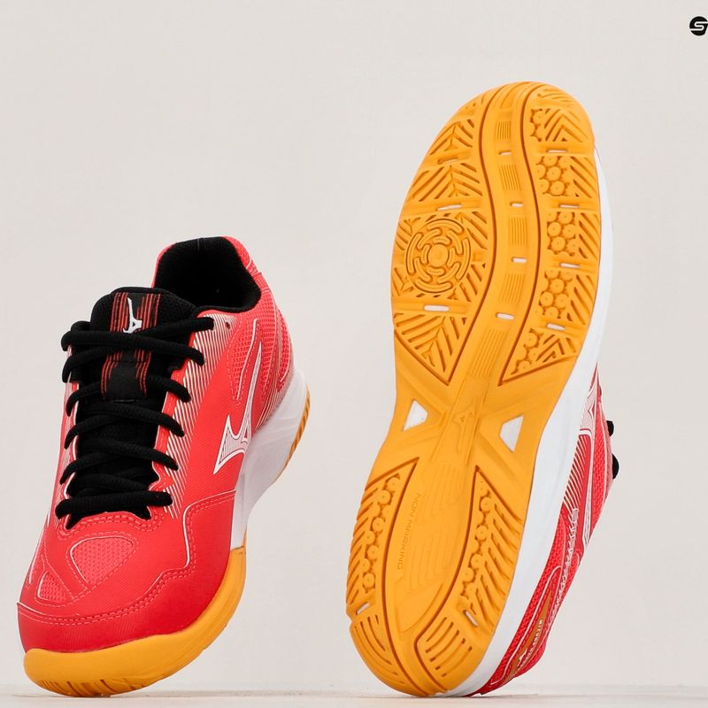 Detská hádzanárska obuv Mizuno Stealth Star 2 Jr radiant red/white/carrot curl 10