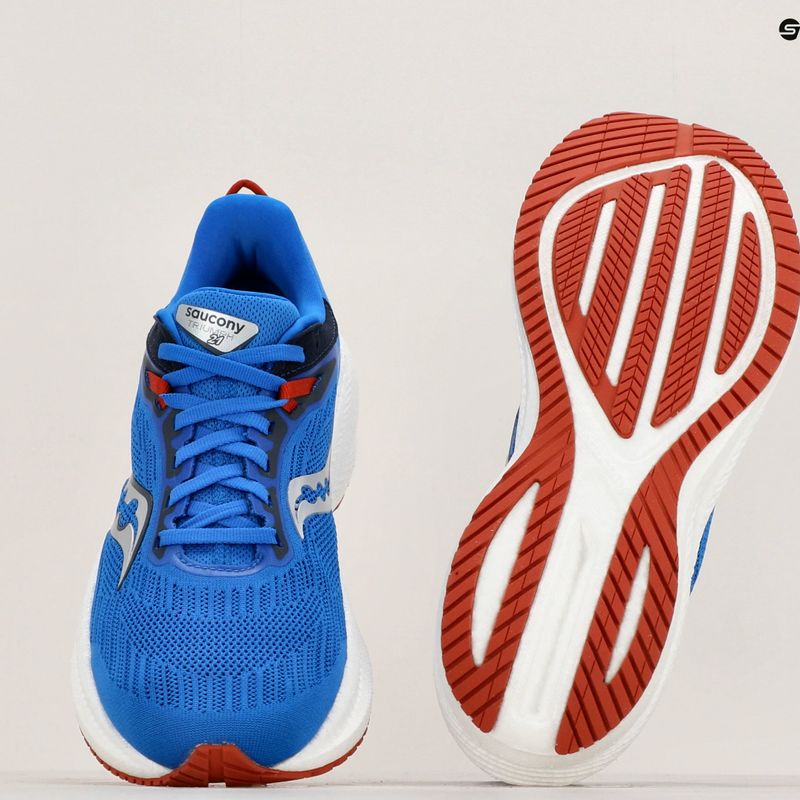 Pánske bežecké topánky Saucony Triumph 21 cobalt/silver 9
