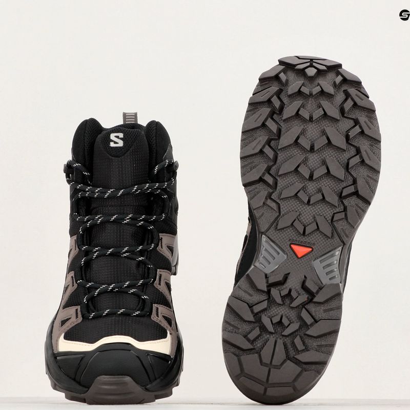 Dámske turistické topánky Salomon X Ultra 360 MID GTX black/plum kitten/shale 9