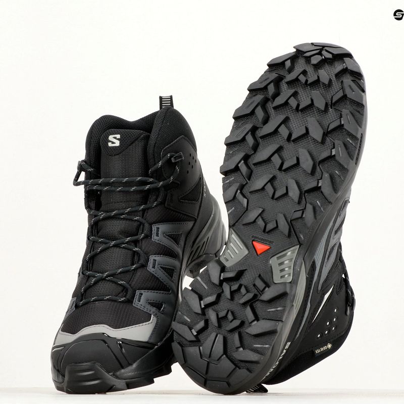 Pánska treková obuv Salomon Cross Hike MID GTX 2 black/black/magnet 12