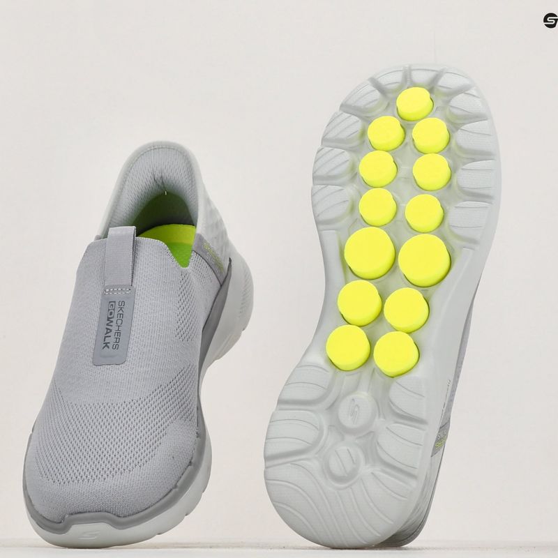Pánske topánky SKECHERS Slip-ins Go Walk 6 Easy On grey/grey/green 9