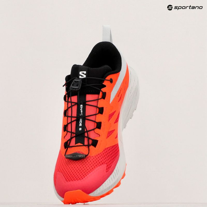 Pánska bežecká obuv Salomon Sense Ride 5 lunar rock/shocking orange/fiery red 10