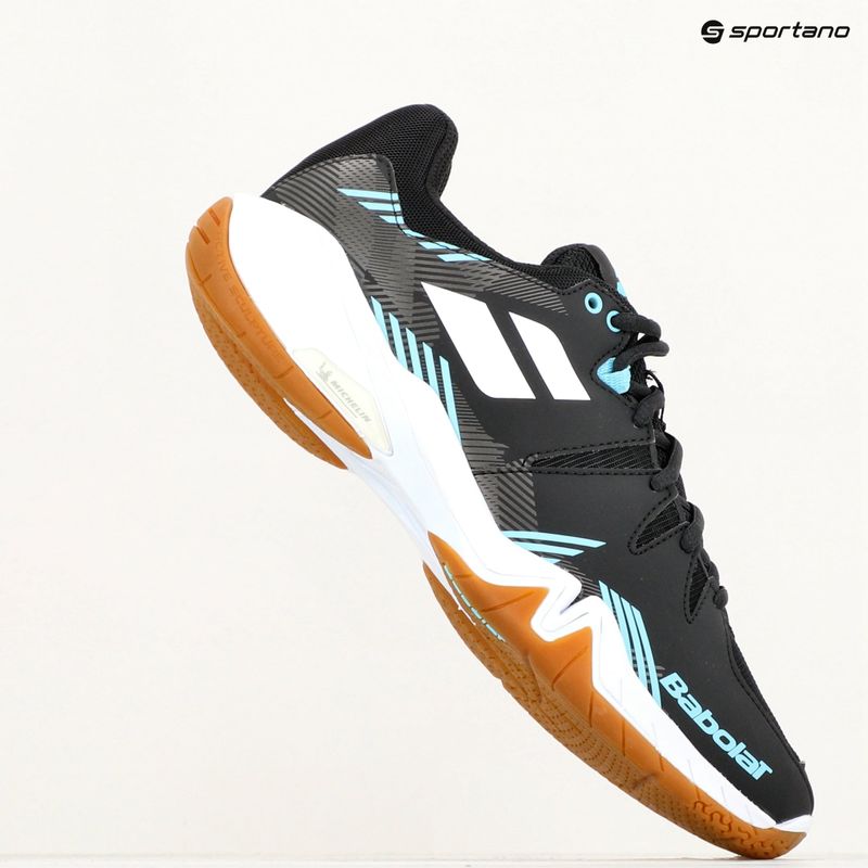 Pánska bedmintonová obuv Babolat Shadow Spirit  black/light blue 9