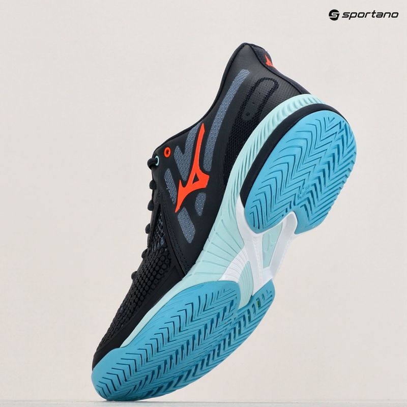 Pánska tenisová obuv Mizuno Wave Exceed Tour 5 AC collegiate blue/soleil/tanager turquoise 9