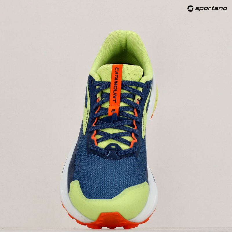 Brooks Catamount 2 pánska bežecká obuv navy/firecracker/sharp green 16