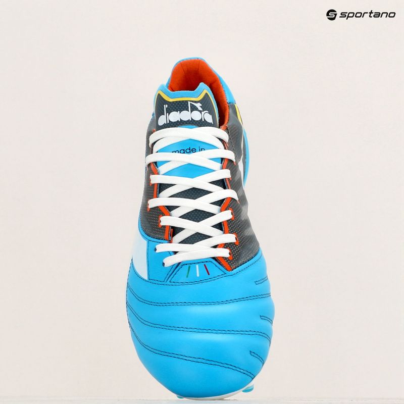 Pánske kopačky Diadora Brasil Elite Veloce GR ITA LPX blue fluo/white/orange 11