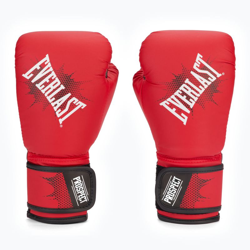 EVERLAST junior Pu Prospect Rukavice detské boxerské rukavice červené EV4600