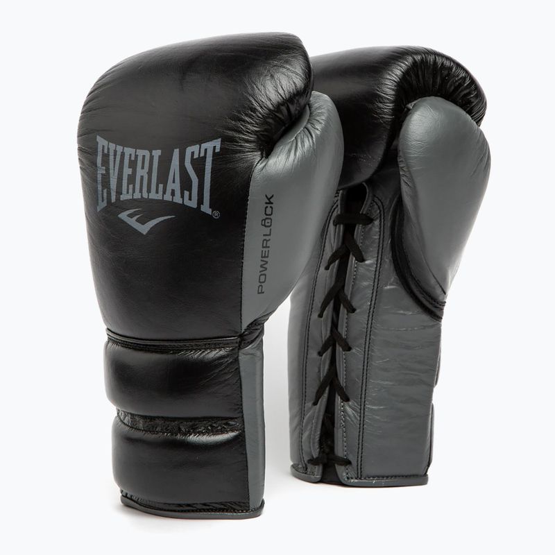 Boxerské rukavice Everlast Powerlock 2 Laced Pro Training čierne 7