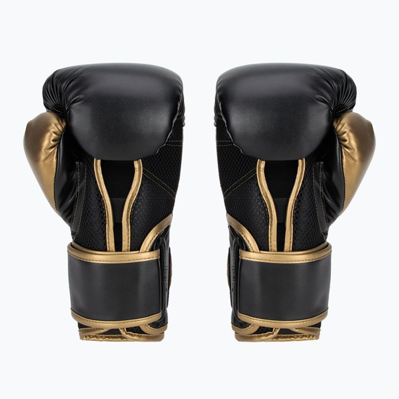 Boxerské rukavice Everlast Powerlock 2 black/gold 3